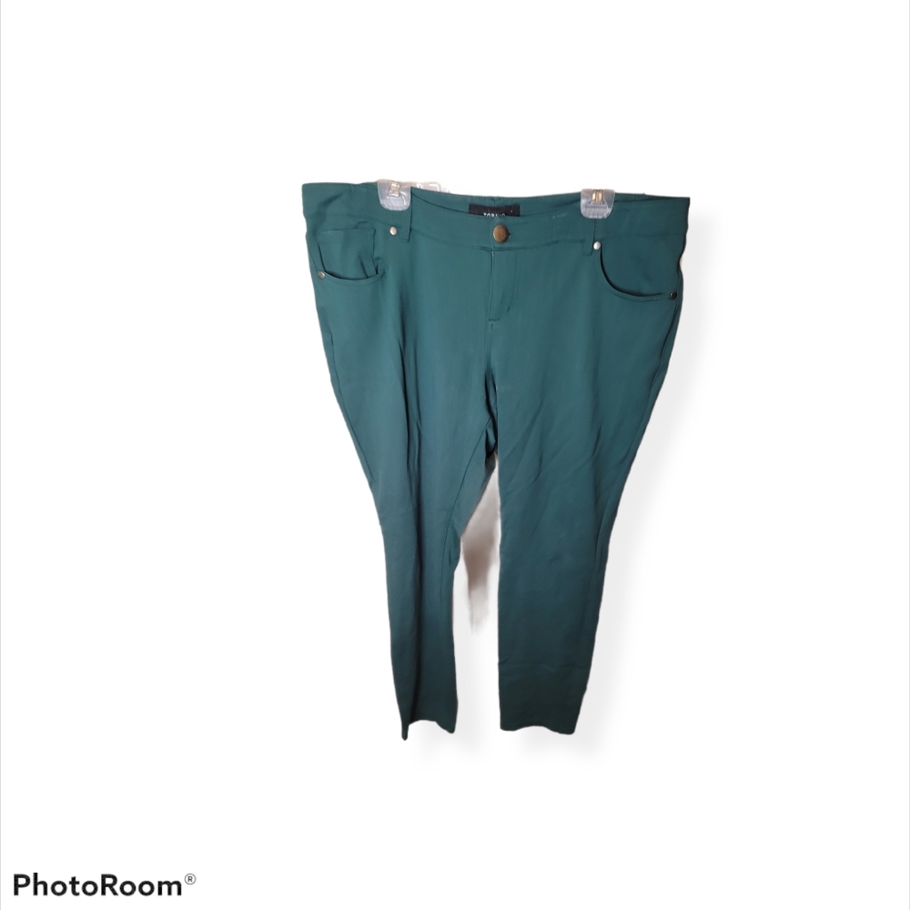 TORRID JEGGINGS - DARK GREEN WASH